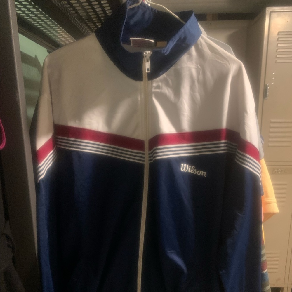 Vintage Men’s Wilson Tennis Track Jacket XL